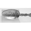 inedita lingurita demitasse, din argint. ISIS. atelier egiptean. post-1946